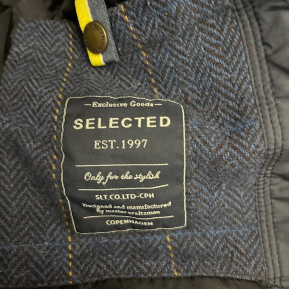 Selected Men’s down filled puffer jacket -size M - Picture 6 of 6